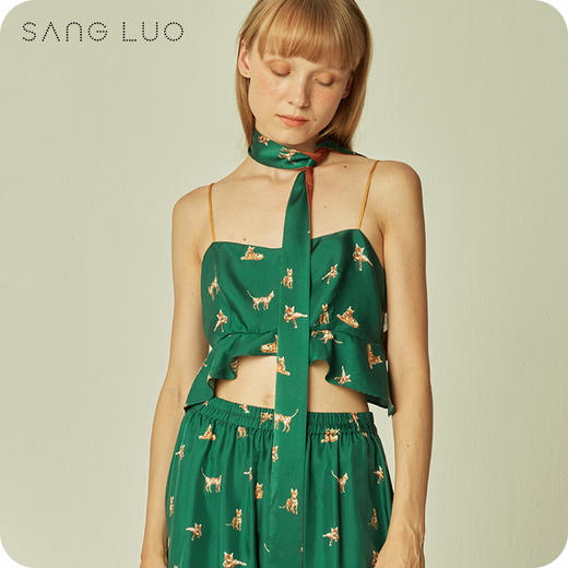 【积分兑换】不易皱长条窄丝巾SANGLUO桑罗桑蚕丝绸丝滑丝巾女 商品图2