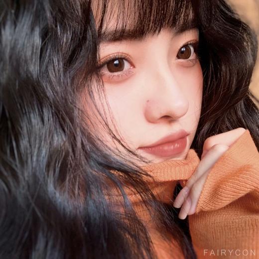 fairycon  焦糖泡芙 14.5mm大直径半 年抛  含硅水凝胶 商品图4