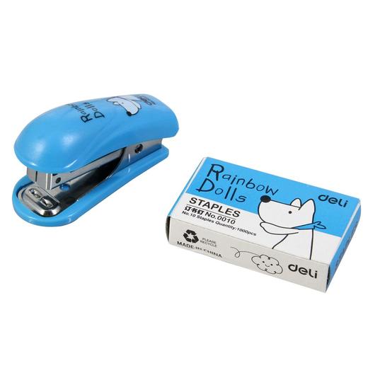 得力卡装配10#钉订书机套装卡通学生用 商品图1