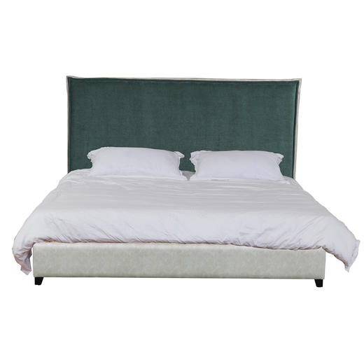 NS家居nsfurniture软包布艺/皮革拼接双人床NSBD-7059-180*200 商品图0