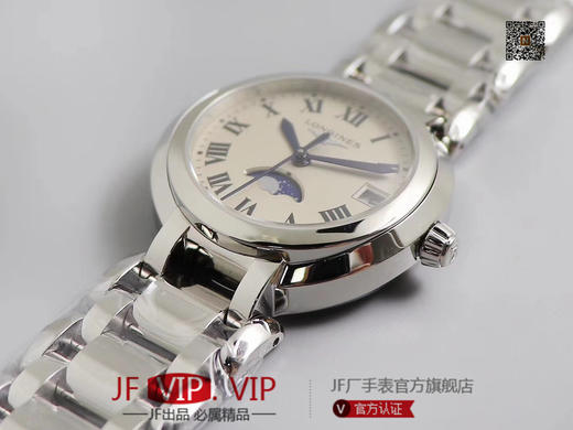 GS匠心之作【落落大方 腕间淑女】——浪琴表心月系列月相腕表优雅而至。典雅别致的外观，与正品一致的月相功能。温柔的外表之下，蕴含一颗“月相”表芯。 商品图3