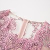 QF81D斯尔丽夏季新品丝质粉色绣花蕾丝常规款宽松短袖连衣裙 商品缩略图3