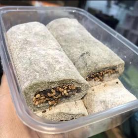 嵊州特色芝麻豆沙味艾草麻糍 甜蜜在心头 越嚼越滋味