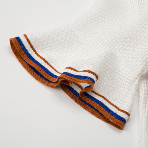 QF87A斯尔丽夏季新品镂空中长款修身七分袖连衣裙 商品图4