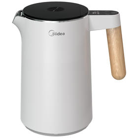 美的（509097）电热水壶1.5L静音烧水壶 热水杯 智能识水 逐度调温 OLED高清显示 HE1532a