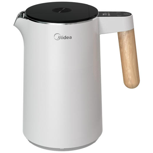 美的（509097）电热水壶1.5L静音烧水壶 热水杯 智能识水 逐度调温 OLED高清显示 HE1532a 商品图0