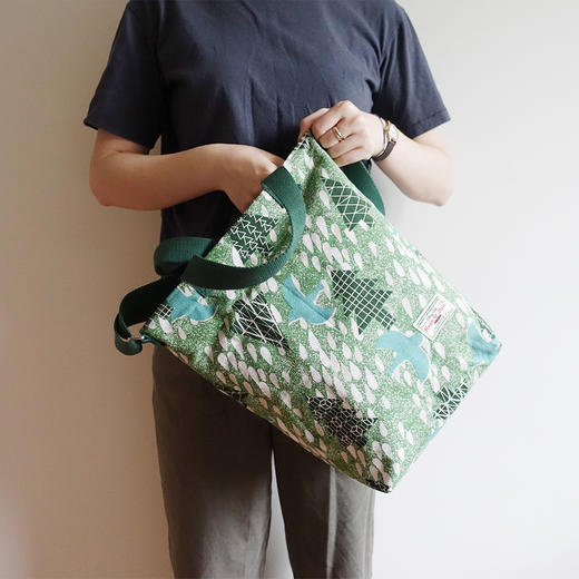 HUJI祤集VertiSling手提斜挎包插画小雨树林 商品图2