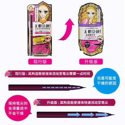*kissme奇士美盈美柔滑液体眼线笔 新版棕色 耐水不易晕染初学者 商品图1