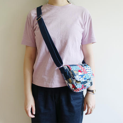 HUJI祤集Flap斜挎包风の花富士拼布 商品图2