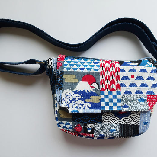 HUJI祤集Flap斜挎包风の花富士拼布 商品图4