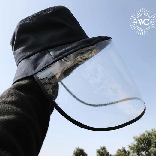 防护帽 PVC面罩渔夫帽 防止飞沫 可直接消毒液擦拭 商品图0