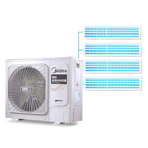 美的（Midea）5匹一拖四 全直流变频 智能家用中央空调 MDVH-V120W/N1-TR(F1) 商品图1
