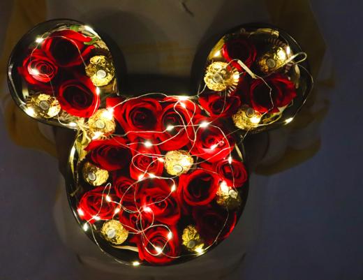 甜心教主----米奇巧克力玫瑰礼盒星光款三选一 商品图1