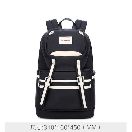 经典休闲双肩包时尚箱包潮流背包简约学院风旅行背包学生书包 商品图7