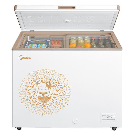 美的(Midea)冰柜商用223升冷柜家用速冻冷冻柜BCD-223KEM 商品图3