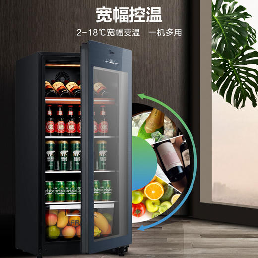 美的 （Midea） 140升 恒温红酒柜 时尚冰吧 酒窖级立式家用商用柜葡萄酒展示冰柜 （冰川银） JC-140GEM 商品图5