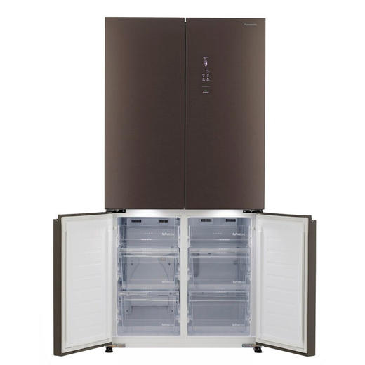 松下panasonicnrw621cgxt621l迷雾棕十字对开冰箱银离子