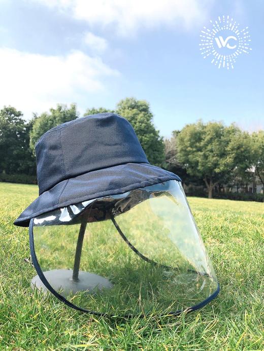 防护帽 PVC面罩渔夫帽 防止飞沫 可直接消毒液擦拭 商品图2