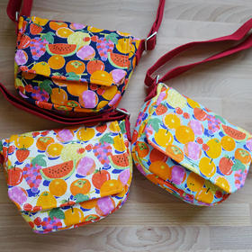 HUJI祤集Flap斜挎包插画水果篮子