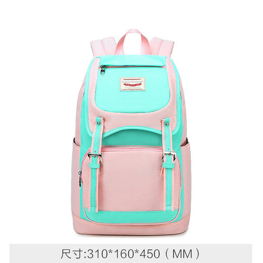 经典休闲双肩包时尚箱包潮流背包简约学院风旅行背包学生书包 商品图8