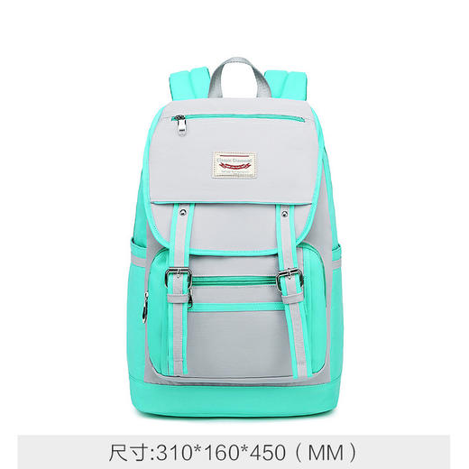 经典休闲双肩包时尚箱包潮流背包简约学院风旅行背包学生书包 商品图5