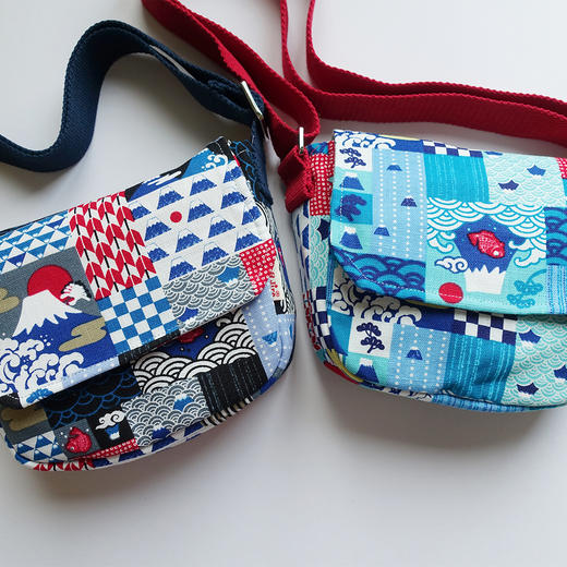 HUJI祤集Flap斜挎包风の花富士拼布 商品图0