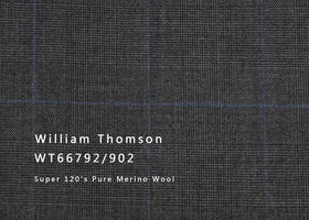 WT66792-902 纯毛高支花呢 【深灰 大格 板司呢 W100】(901)