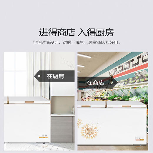 美的（Midea）BD/BC-368KEM 卧式商用冰柜 单温冷藏冷冻转换冷柜雪柜 一室节能冰柜 商品图8
