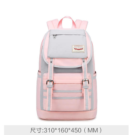 经典休闲双肩包时尚箱包潮流背包简约学院风旅行背包学生书包 商品图9