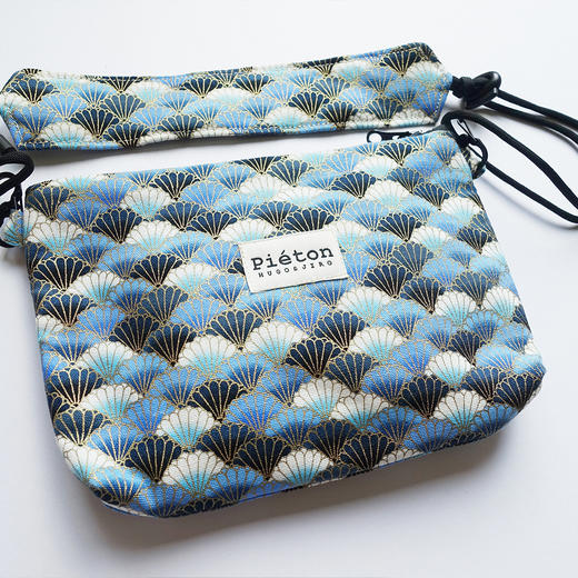 HUJI祤集pieton斜挎包风の花描金贝壳花扇 商品图4