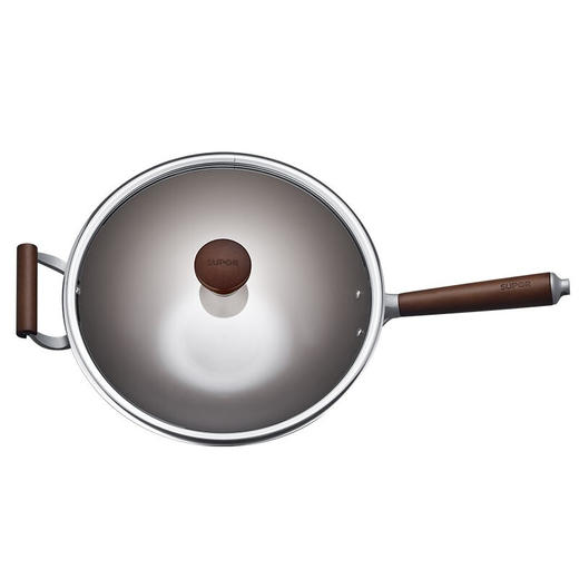 苏泊尔（SUPOR）炒锅铁锅芯铁真不锈炒锅 家用无涂层少油烟炒菜锅 燃气明火专用 商品图6