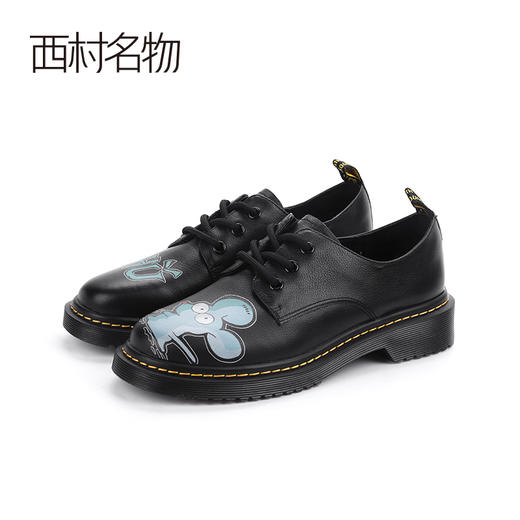 西村名物2020春季新品玩趣系列老鼠图案英伦马丁小皮鞋女单 17261 商品图1