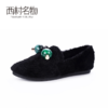 西村名物2020春季新款时髦装饰毛毛平底鞋乐福鞋女单鞋 20AM19241 商品缩略图2