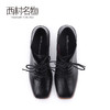 西村名物2020春季新品英伦风时装中跟粗跟绑带小皮鞋女X20AM19081 商品缩略图1