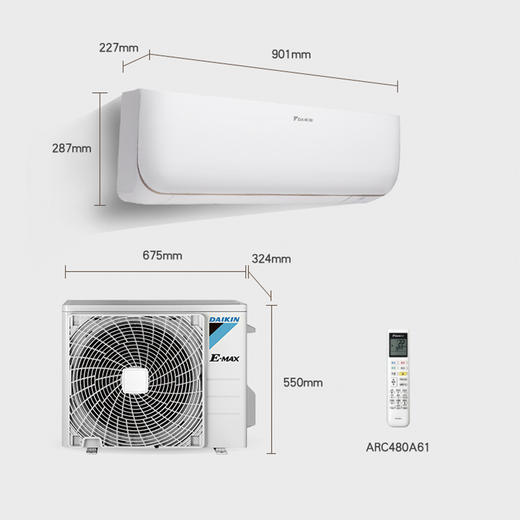 大金(DAIKIN) 大1.5匹 直流变频 FTXM335三级能效 智能操控 冷暖挂机空调 商品图3