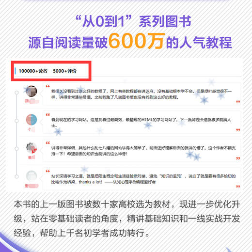 从0到1 HTML+CSS快速上手 html5+css3 Web前端开发书籍 商品图6