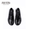 西村名物2020春季新品英伦风亮面皮舒适平底低跟乐福鞋女 X20AM18281 商品缩略图3