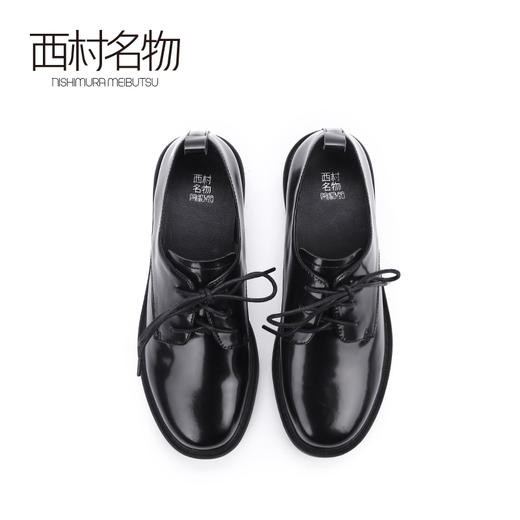 西村名物2020春季新品魅力英伦圆头牛漆皮中跟小皮鞋女X20AM19271 商品图1