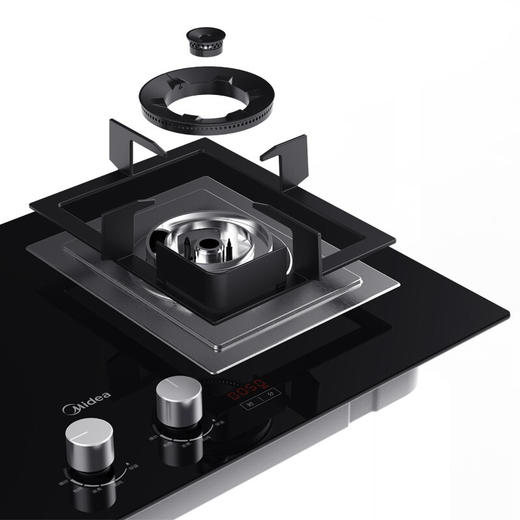美的（Midea）家用4.5kw大火力 燃气灶灶具炉具 双灶台嵌两用 一级能效Q63 Pro 商品图6