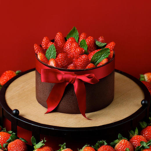 【1.5磅】红莓之吻-鲜果奶油蛋糕 商品图0