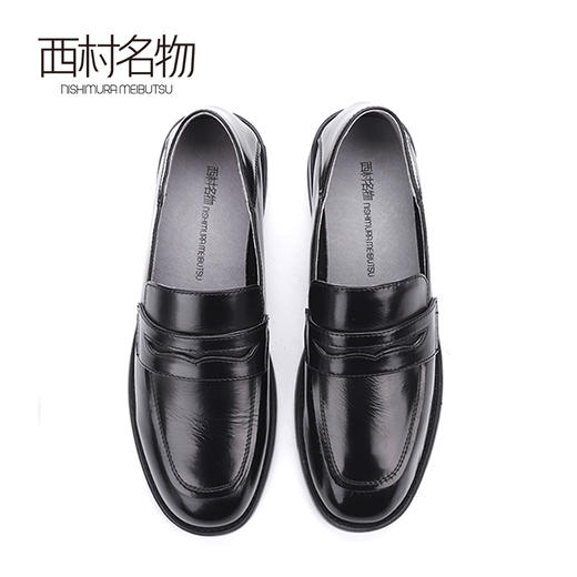 西村名物2020春季新款百搭舒适休闲乐福鞋低跟平底皮单鞋女 X20CM16061 商品图2