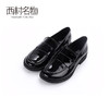 西村名物2020春季新品英伦风亮面皮舒适平底低跟乐福鞋女 X20AM18281 商品缩略图2