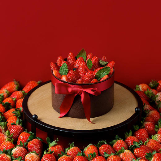 【1.5磅】红莓之吻-鲜果奶油蛋糕 商品图1