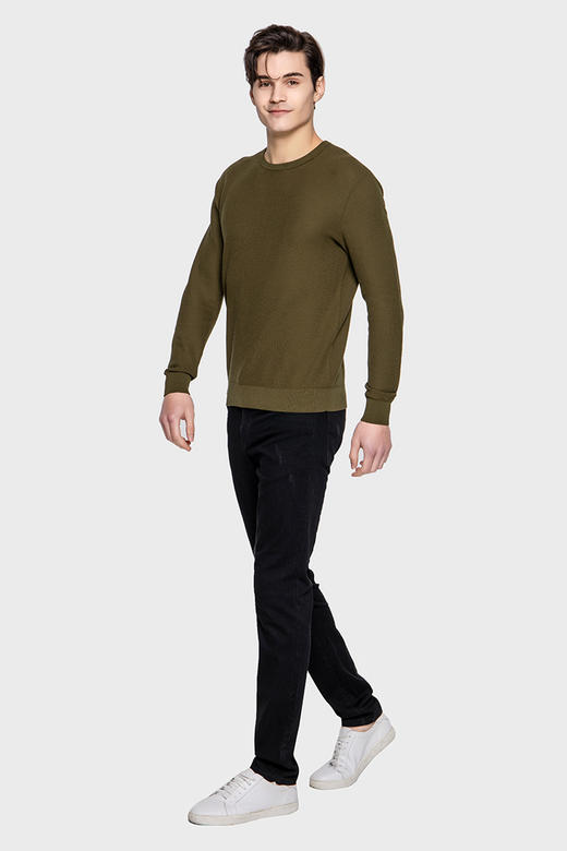 callisto基本款长袖棉毛衣 SPKNW001GR 商品图1