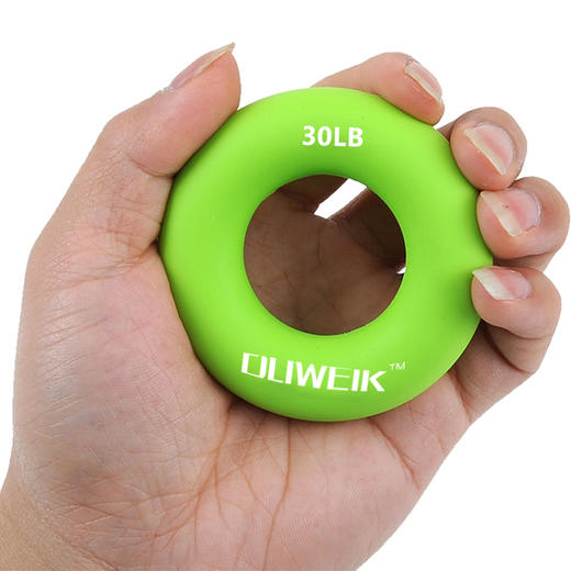 杜威克 握力圈男士专业练手力女士握力器橡胶圈康复训练手指健身器 圆形蓝色40磅 商品图1