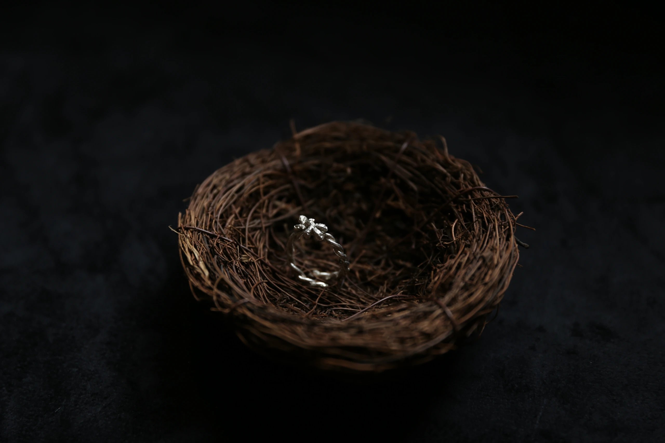 CHEZ BOQUE 庭园的馈赠系列原创手工925银戒指《藤堇2号》