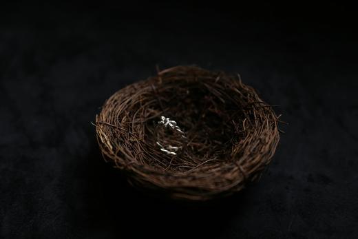 CHEZ BOQUE 庭园的馈赠系列原创手工925银戒指《藤堇2号》 商品图0