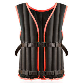 诚悦负重沙袋背心隐形薄款男女健身训练装备套装运动跑步沙衣黑色(红色包边)10kgCY-283