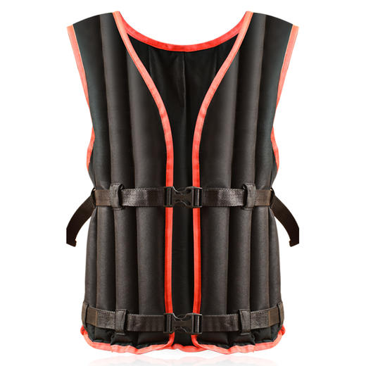 诚悦负重沙袋背心隐形薄款男女健身训练装备套装运动跑步沙衣黑色(红色包边)10kgCY-283 商品图0