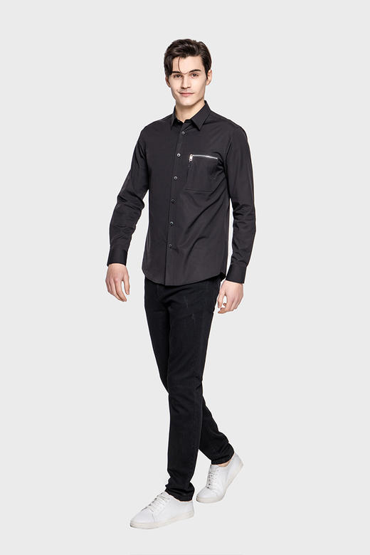 callisto棉混面料衬衫 SPCSL105BK 商品图1